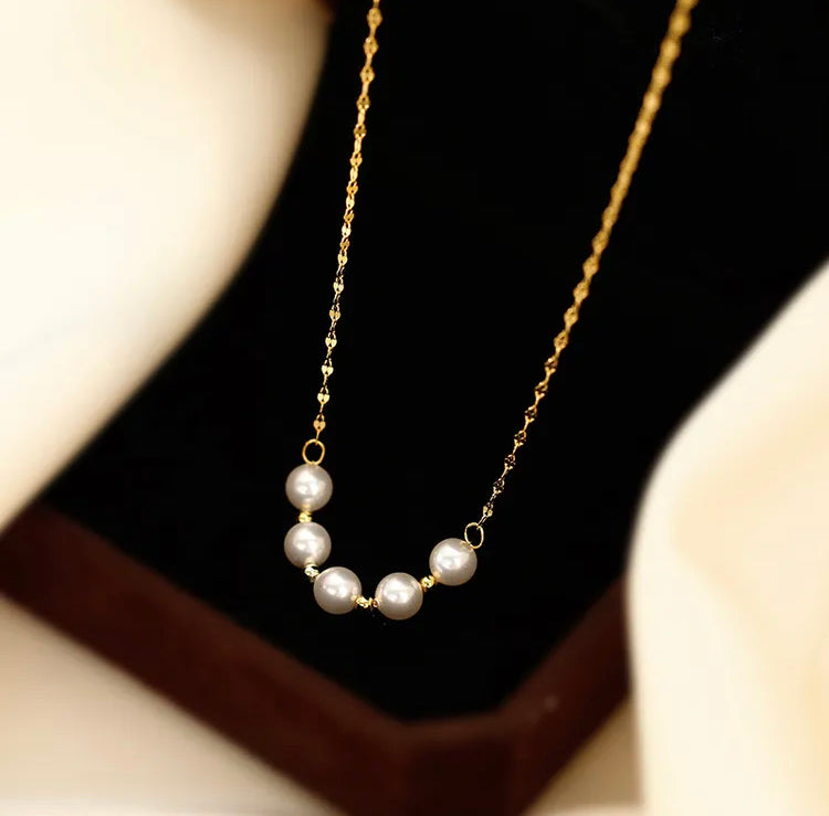 Casual Pearl unique Style Necklace 18k Gold Plating – kaali.store