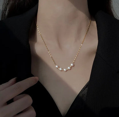 Casual Pearl unique Style Necklace 18k Gold Plating